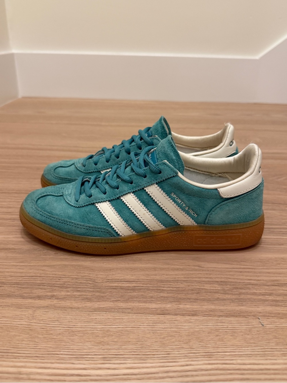 adidas Handball Spezial x Sporty & Rich Teal Size US 5 1/2 Japan 235mm